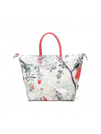 GABS G3 Super Convertible Shopping Bag M Red Flowers 